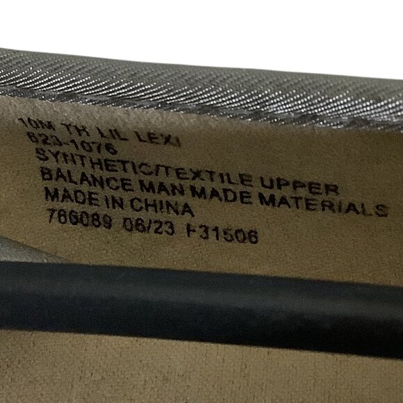 Thereabouts Lil Lexi Toddler Girls Silver Glitter Ballet Flats 2 Sizes Available - Picture 4 of 9